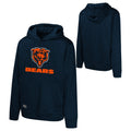 Youth Chicago Bears Navy NFL Combine Streak Fleece Pullover Hoodie product image 1, provided for visual reference and
