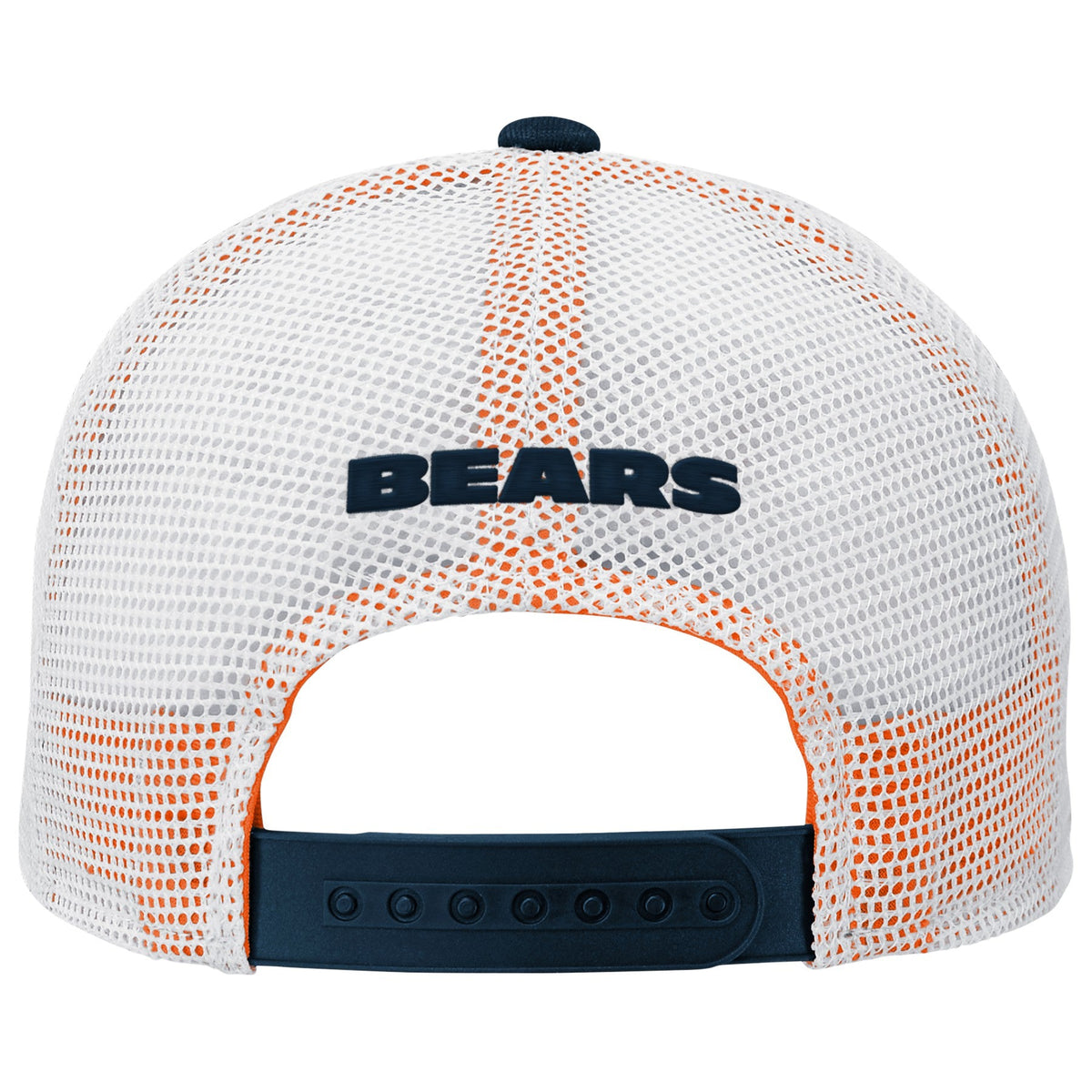 Youth Chicago Bears Navy Core Lock-Up Pre-Curved Snapback Hat product image 2, provided for visual reference and product