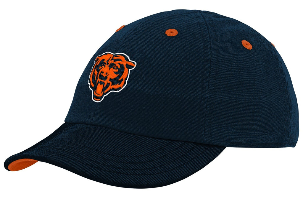 Chicago Bears Infant NFL Navy Team Slouch Adjustable Hat product image 1, provided for visual reference and product detail