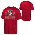 Youth San Francisco 49ers NFL Combine Red Spike Speed T-Shirt product image 1, provided for visual reference and product