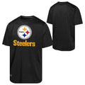 Mens Pittsburgh Steelers NFL Combine Black Spike Speed T-Shirt product image 1, provided for visual reference and product