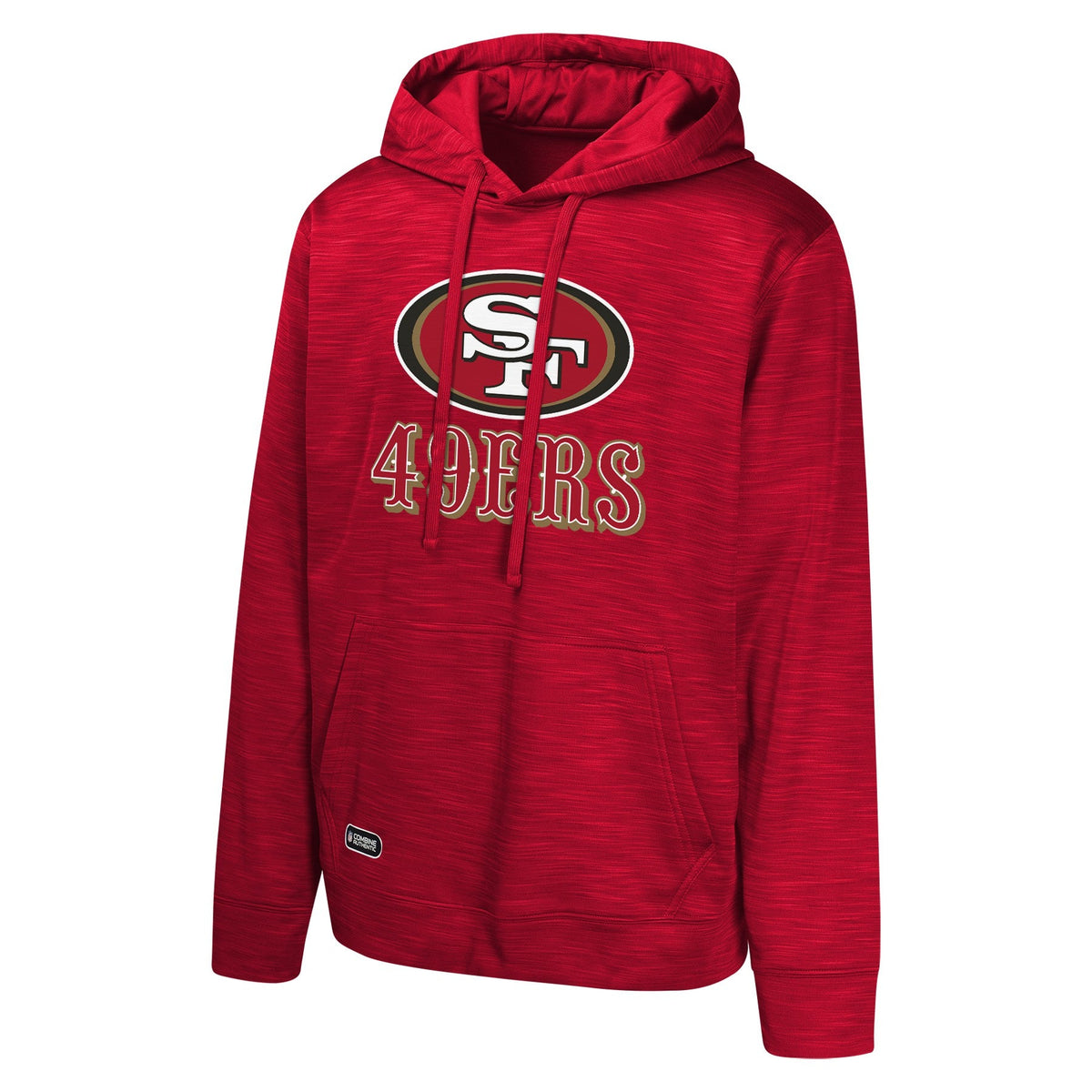 San Francisco 49ers Red NFL Combine Performance Pullover Hoodie for Men product image 2, provided for visual reference and