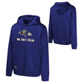 Baltimore Ravens Purple NFL Combine Performance Pullover Hoodie for Men product image 1, provided for visual reference and