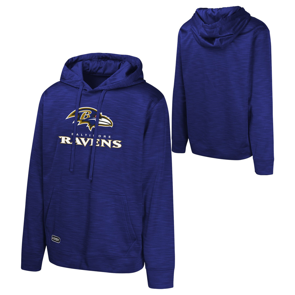 Baltimore Ravens Purple NFL Combine Performance Pullover Hoodie for Men product image 1, provided for visual reference and