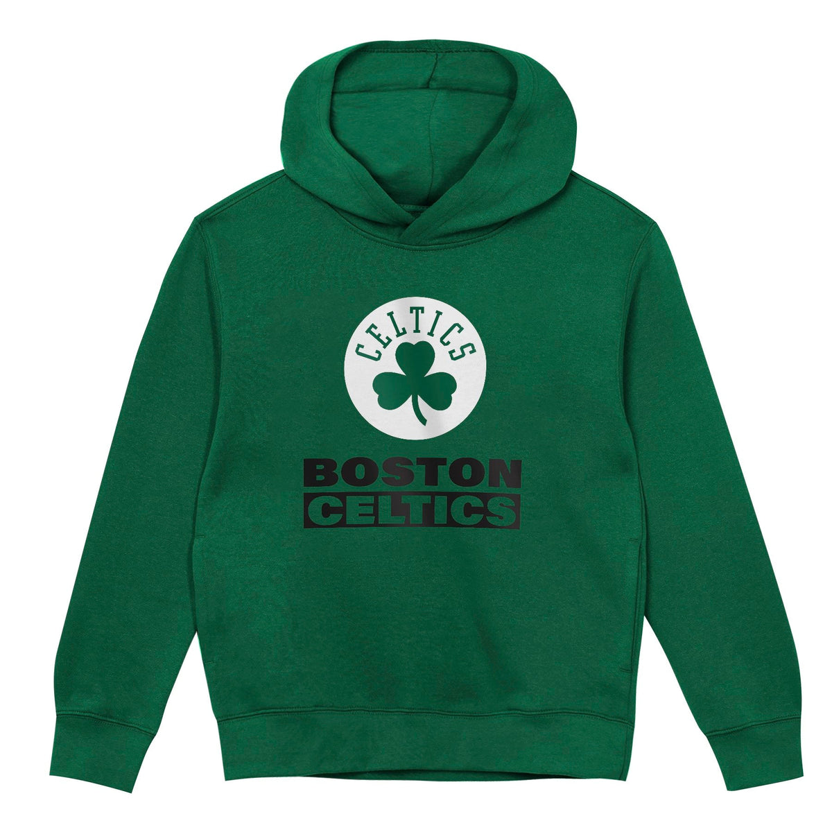 Boston Celtics Youth Back to Basics Gold Hoodie product image 2, provided for visual reference and product detail review