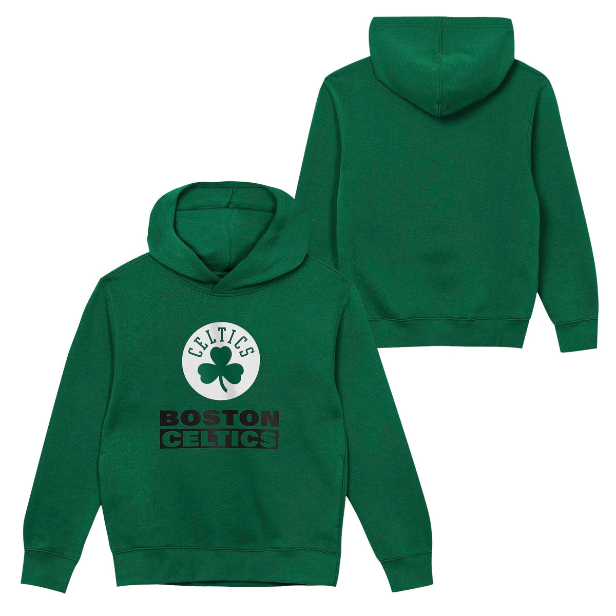 Boston Celtics Youth Back to Basics Gold Hoodie product image 1, provided for visual reference and product detail review