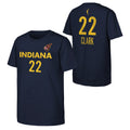 Youth Caitlin Clark Indiana Fever WNBA Navy Player Name And Number T-Shirt product image 1, provided for visual reference