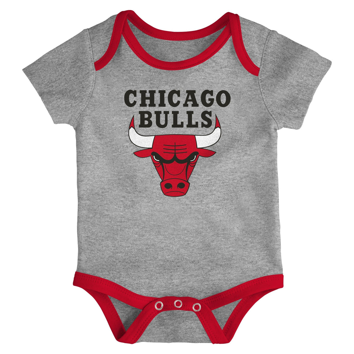 Newborn/Infant Chicago Bulls Game Time 3-Piece Creeper Set product image 4, provided for visual reference and product detail