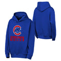 Chicago Cubs Youth Back to Basics Blue Hoodie product image 1, provided for visual reference and product detail review