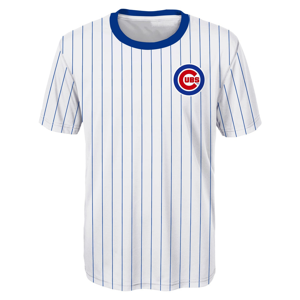 Youth Chicago Cubs Nico Hoerner White/Royal Player Sublimated Jersey Top product image 2, provided for visual reference and
