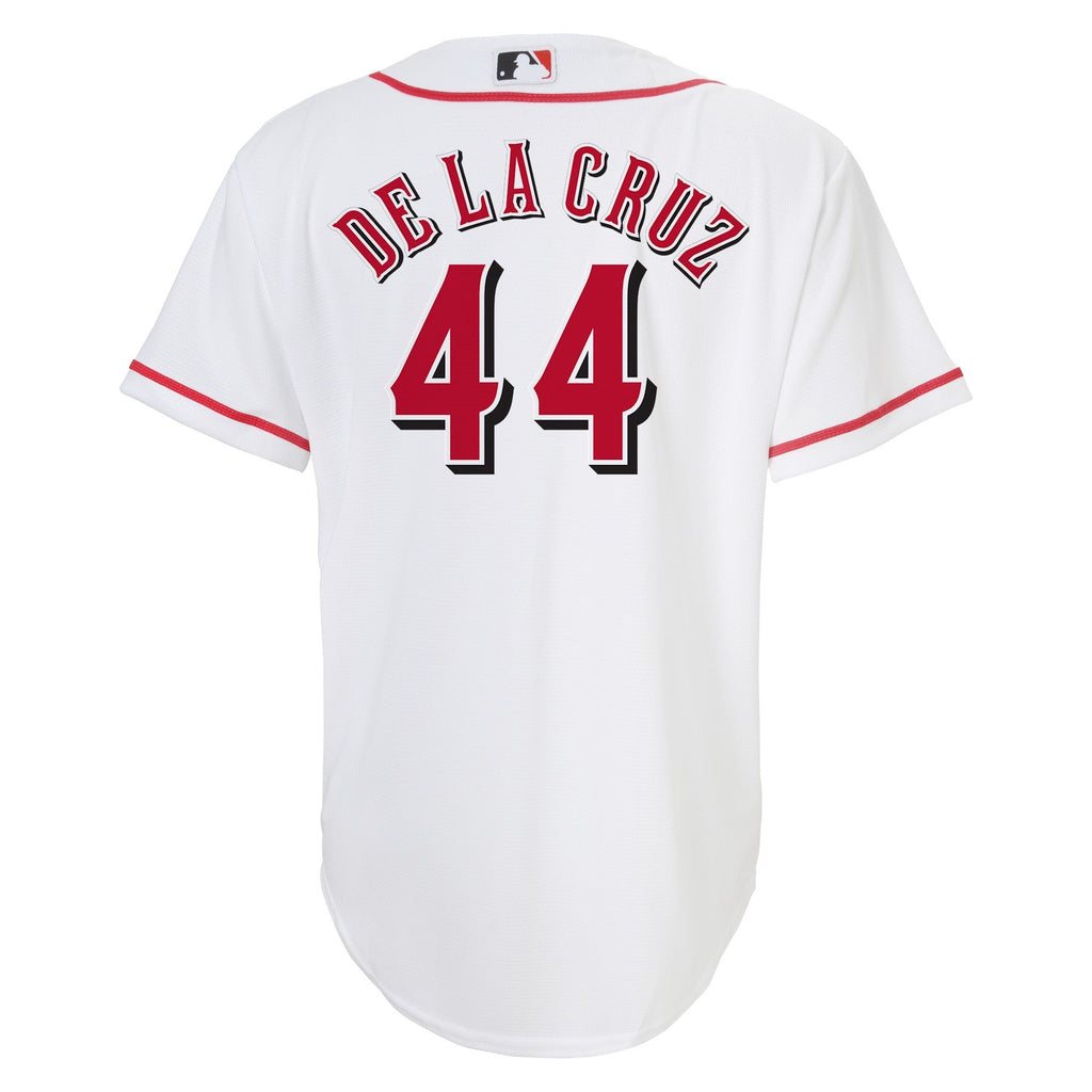 Youth Cincinnati Reds Elly De La Cruz MLB Home Replica Screen Print Jersey product image 3, provided for visual reference