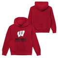 Wisconsin Bagers Youth Back to Basics Red Hoodie product image 1, provided for visual reference and product detail review