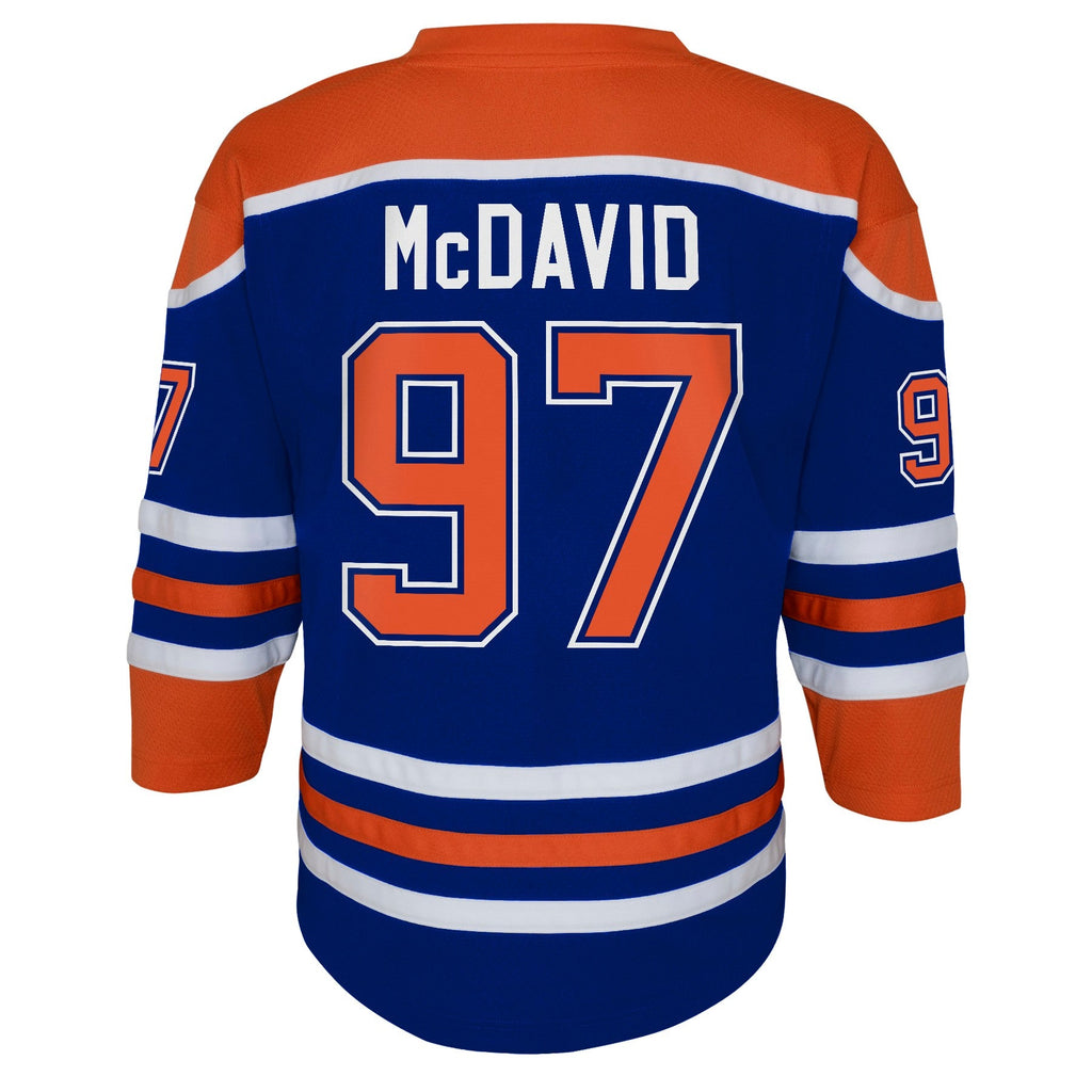 Youth Connor McDavid Edmonton Oilers Home Blue Replica Jersey product image 3, provided for visual reference and product