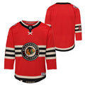 Youth Chicago Blackhawks Red 2025 NHL Winter Classic Premier Blank Jersey product image 1, provided for visual reference and