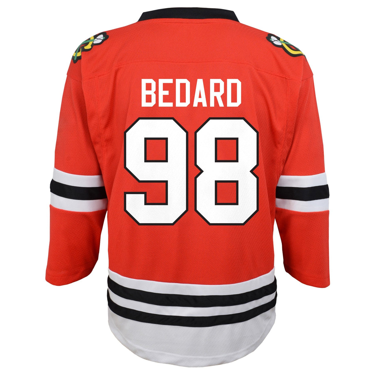 Preschool Connor Bedard Chicago Blackhawks Red Home Replica Jersey (Child Size 5/6) product image 3, provided for visual