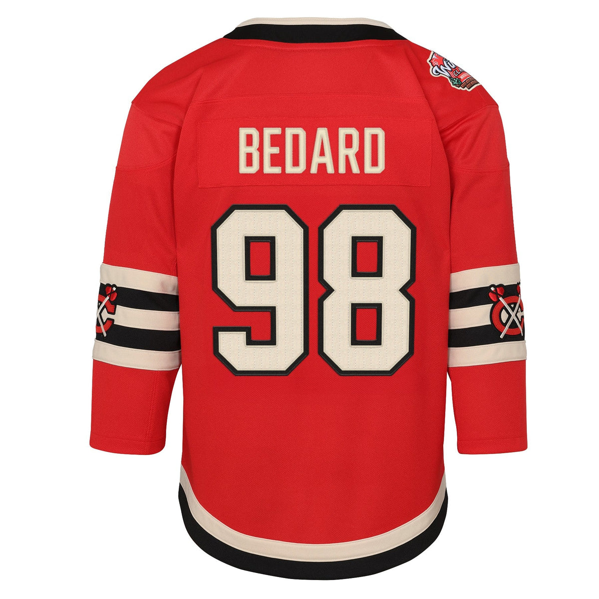 Toddler Chicago Blackhawks Connor Bedard Red 2025 NHL Winter Classic Premier Player Jersey product image 3, provided for