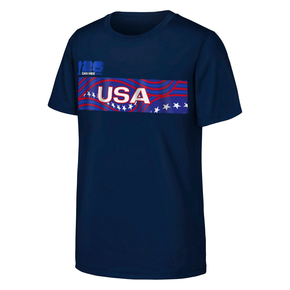 USA Soccer 2026 FIFA World Cup Host Navy T-Shirt for Men product image 2, provided for visual reference and product detail