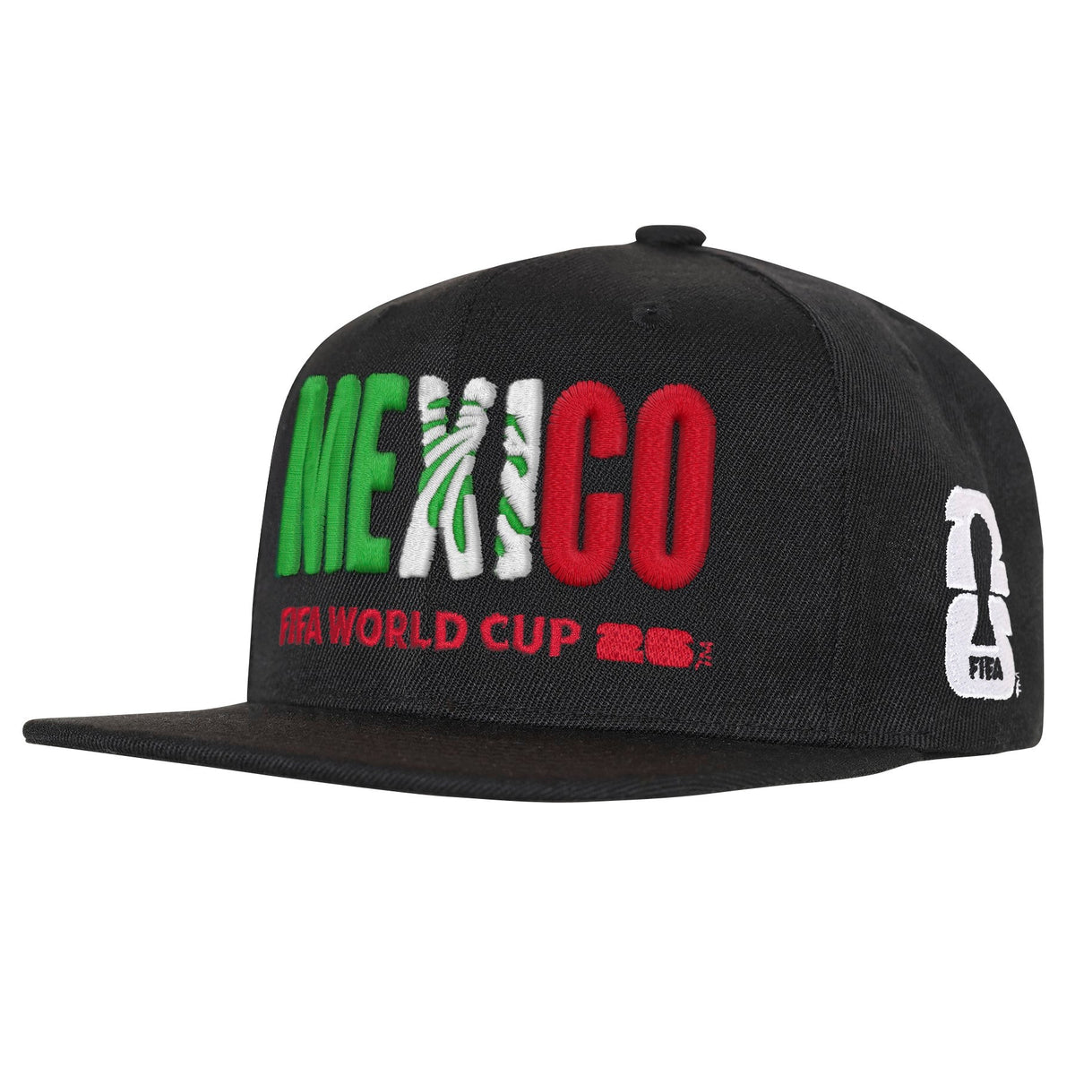Team Mexico 2026 FIFA World Cup Black Snapback Adjustable Hat product image 1, provided for visual reference and product