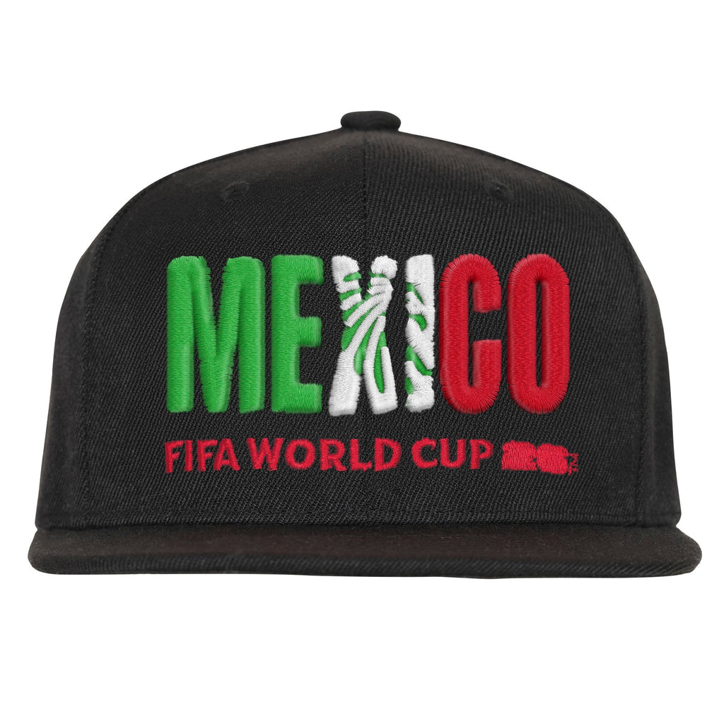 Team Mexico 2026 FIFA World Cup Black Snapback Adjustable Hat product image 2, provided for visual reference and product
