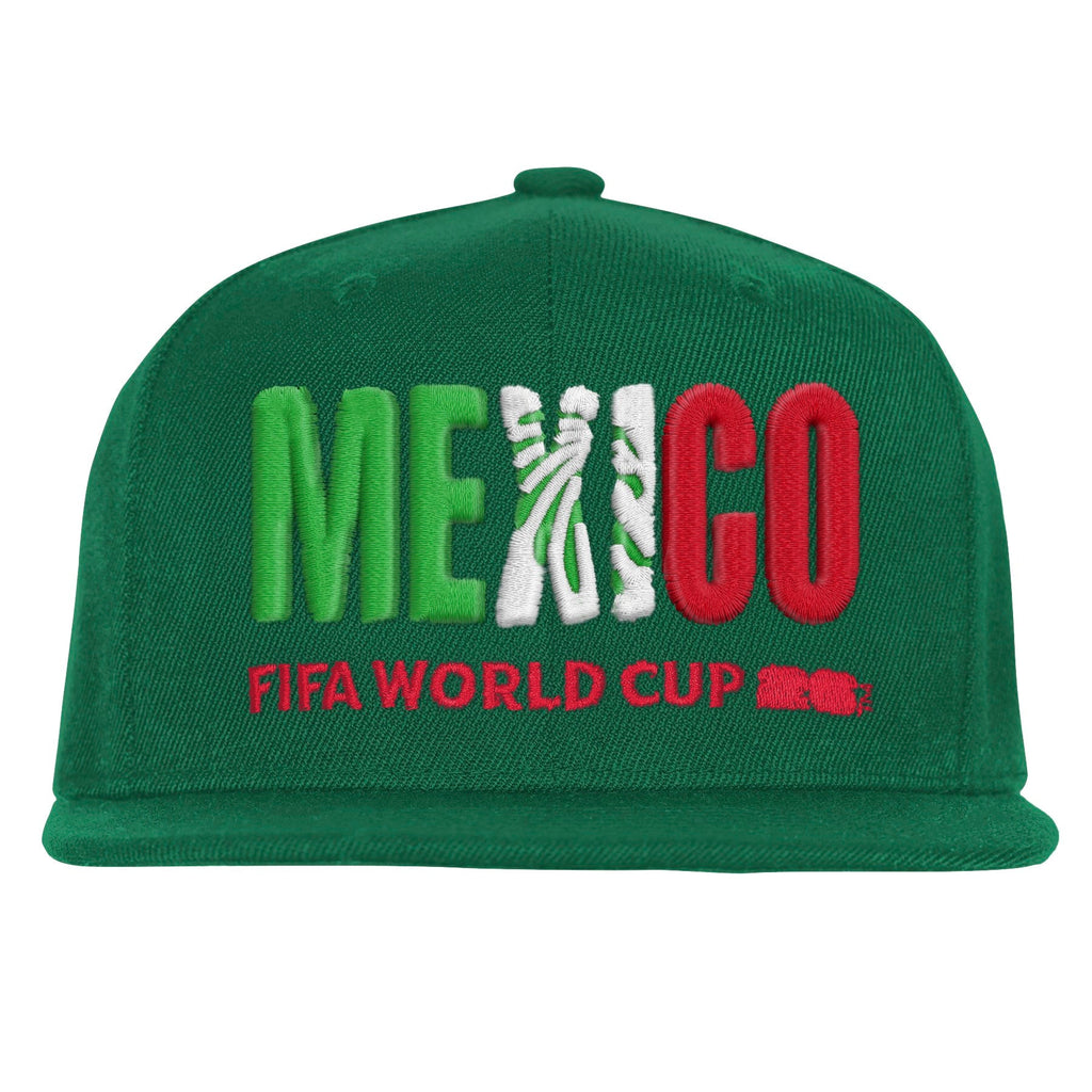 Team Mexico 2026 FIFA World Cup Green Snapback Adjustable Hat product image 2, provided for visual reference and product
