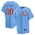 Kyle Tucker Chicago Cubs Nike Light Blue 2nd Alternate Replica Jersey for Men product image 1, provided for visual reference