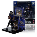 Lamar Jackson Baltimore Ravens Sportspicks Legacy Series McFarlane Figure product image 1, provided for visual reference and