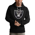 Las Vegas Raiders Antigua Victory Pullover Hoodie Black product image 1