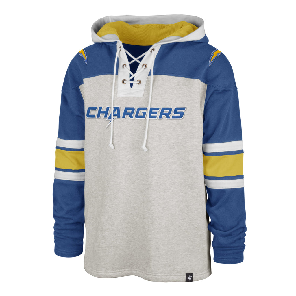 Los Angeles Chargers 47 Brand Heather Gray Gridiron Lace-Up product image 1