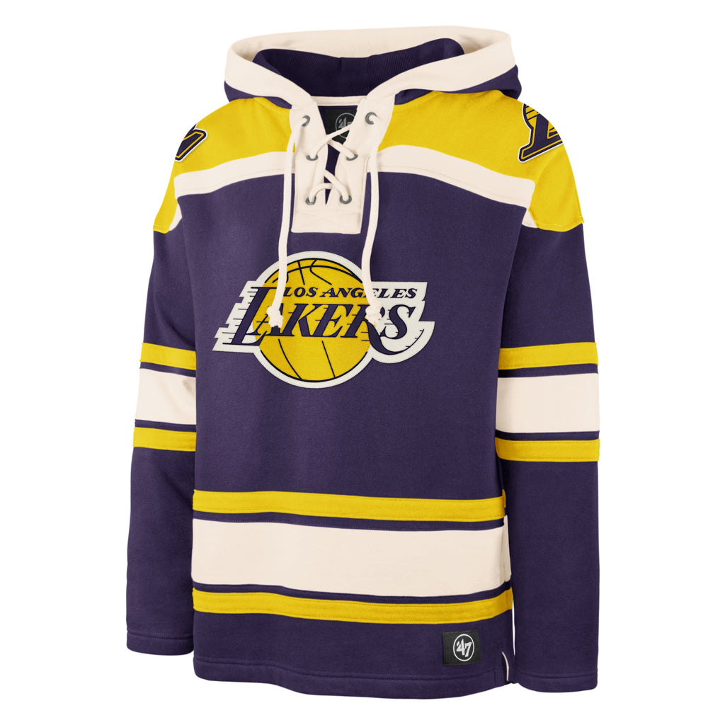 Los Angeles Lakers 47 Brand Superior Lacer Hoodie Purple product image 1