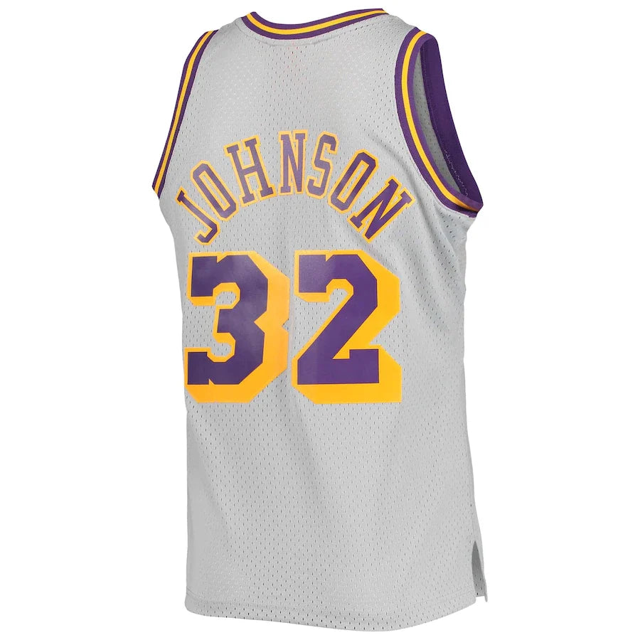 Los Angeles Lakers Mitchell & Ness Magic Johnson #32 Gray product image 2