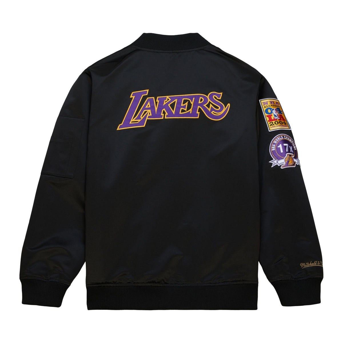 Los Angeles Lakers Mitchell & Ness Lightweight Satin Bomber product image 2