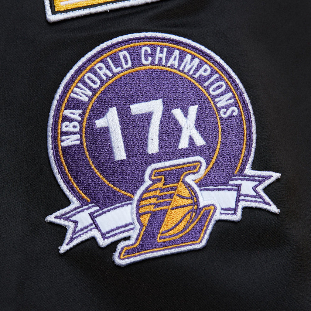 Los Angeles Lakers Mitchell & Ness Lightweight Satin Bomber product image 3
