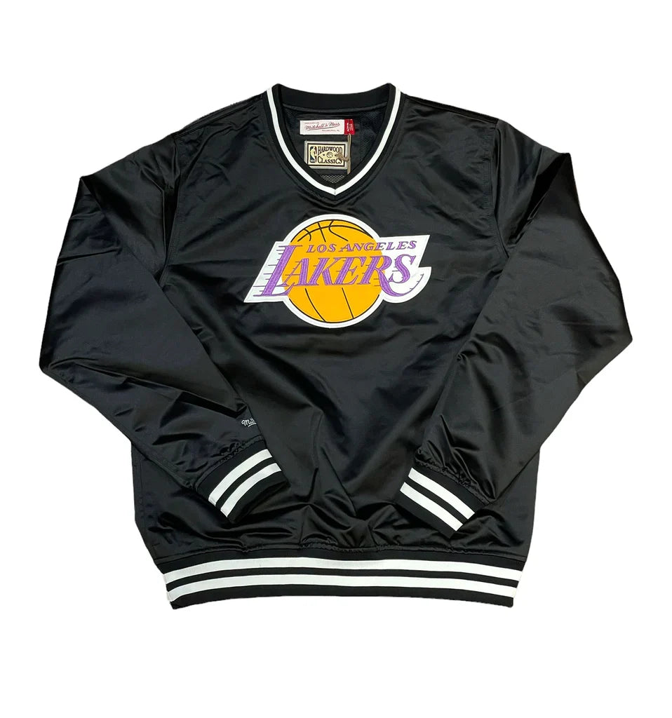Los Angeles Lakers Mitchell & Ness Satin V-Neck Pullover product image 1