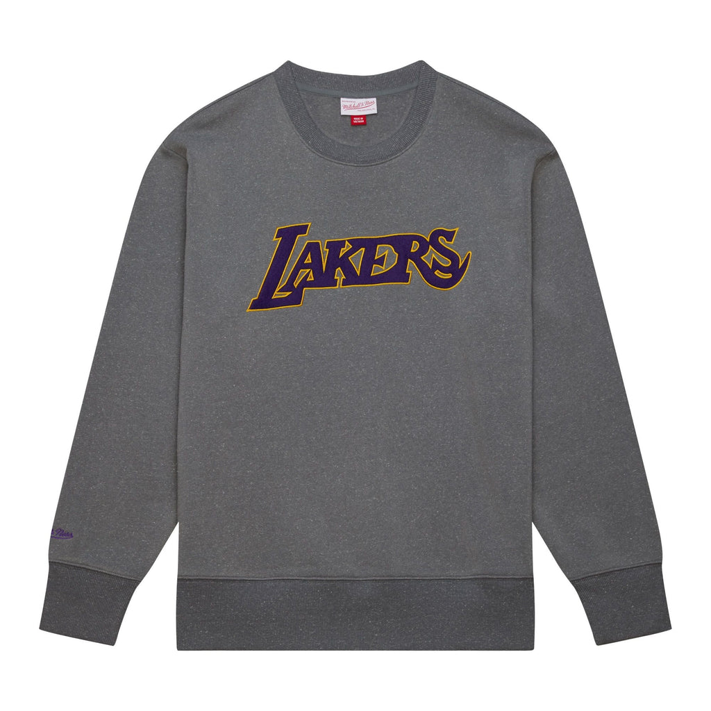 Los Angeles Lakers Mitchell & Ness Snow Washed Fleece Crew product image 1