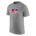 2026 USA Hockey Nike Core Steel Gray Short-Sleeve T-Shirt for Men product image 1, provided for visual reference and product