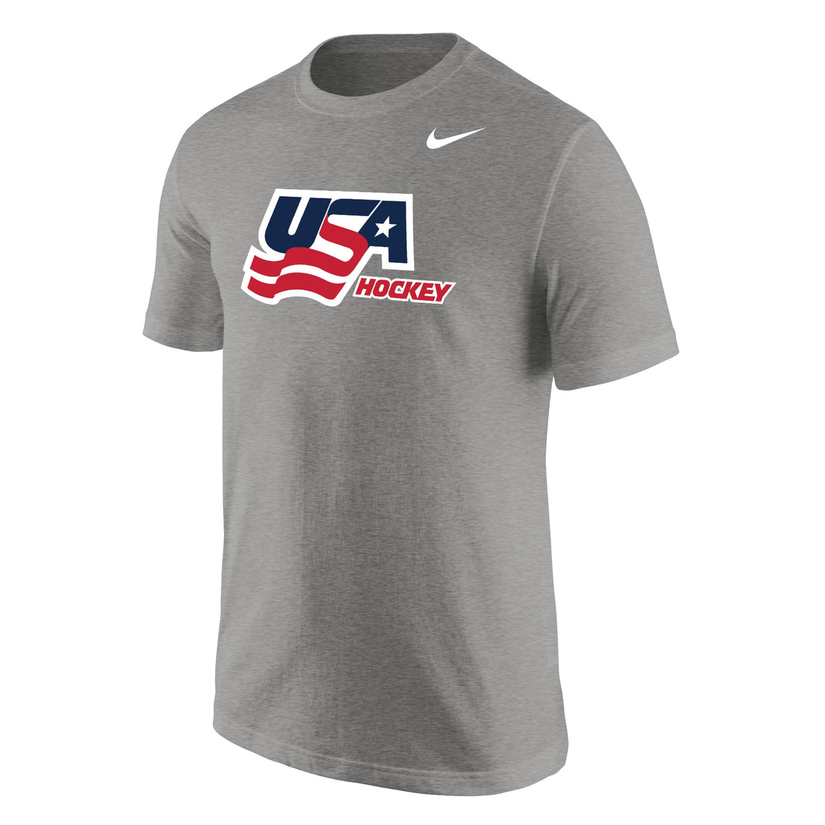 2026 USA Hockey Nike Core Steel Gray Short-Sleeve T-Shirt for Men product image 1, provided for visual reference and product