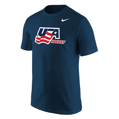 2026 USA Hockey Nike Core Navy Blue Short-Sleeve T-Shirt for Men product image 1, provided for visual reference and product
