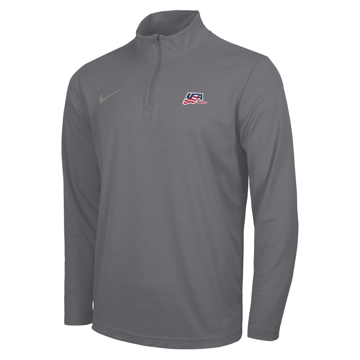 Nike Men Team USA 2026 1/4 Zip Jacket-Gunsmoke Gray product image 1, provided for visual reference and product detail review