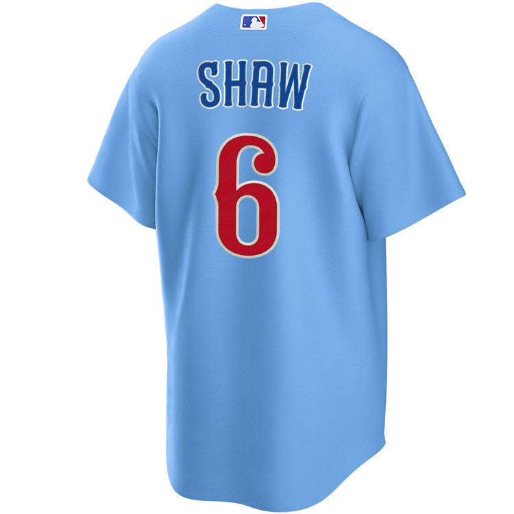 Matt Shaw #6 Chicago Cubs Nike Light Blue 2nd Alternate Replica Jersey for Men product image 2, provided for visual