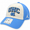 Nike North Carolina Tar Heels White/Sky Blue Jumpman Club Adjustable Hat for Men product image 1, provided for visual