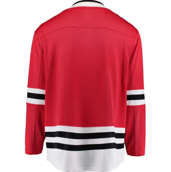 Chicago Blackhawks Fanatics Breakaway Home Red Custom Jersey for Men product image 1, provided for visual reference and