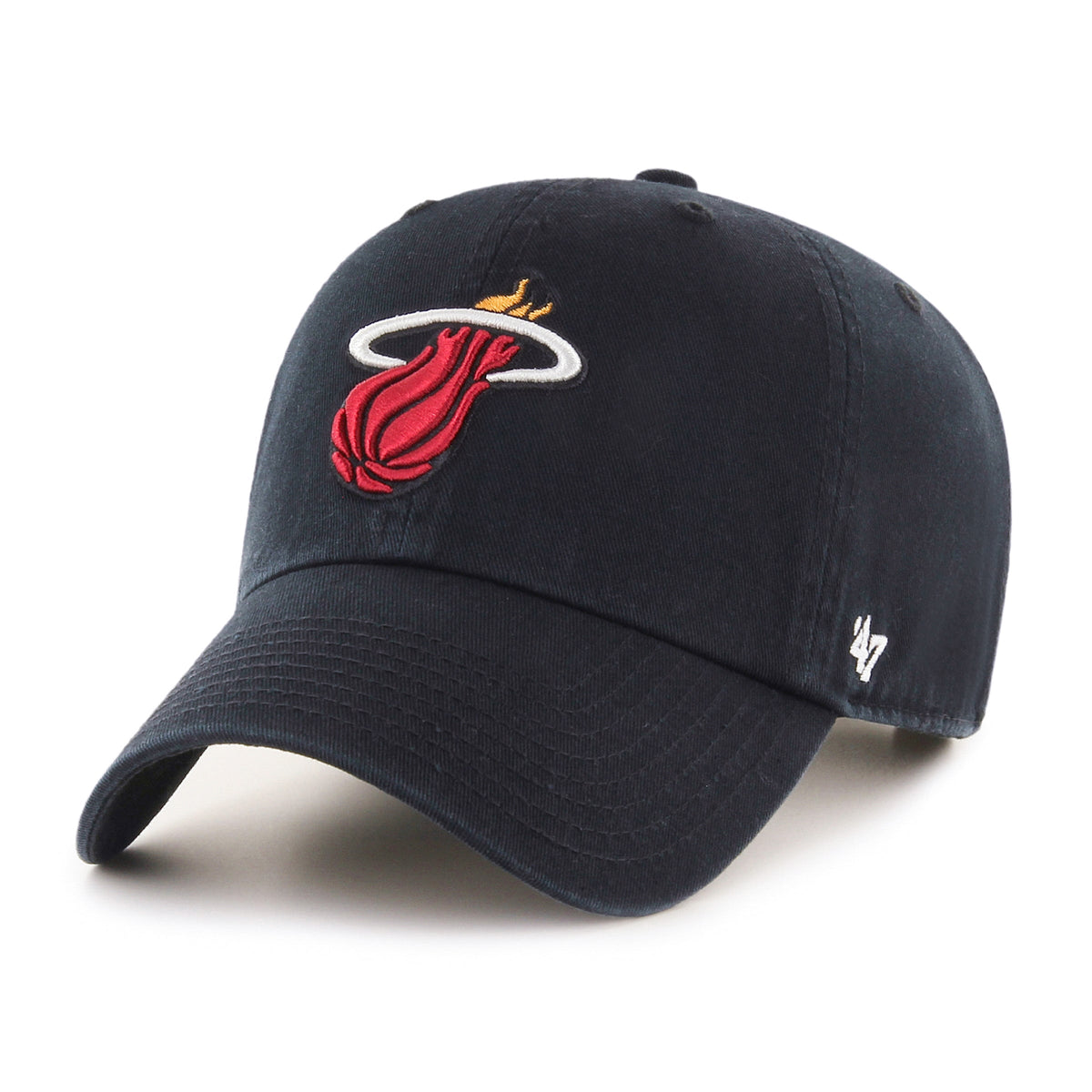 Miami Heat 47 Brand Black Classic Clean Up Adjustable Dad product image 1