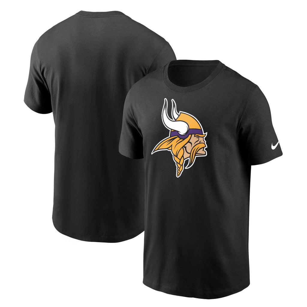 Nike Minnesota Vikings Black Team Logo T-Shirt for Men product image 1, provided for visual reference and product detail