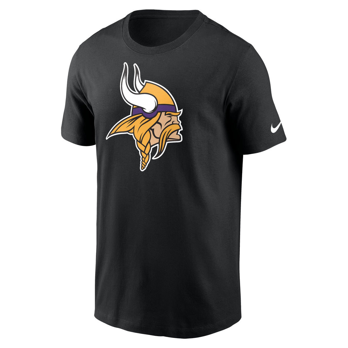 Nike Minnesota Vikings Black Team Logo T-Shirt for Men product image 2, provided for visual reference and product detail