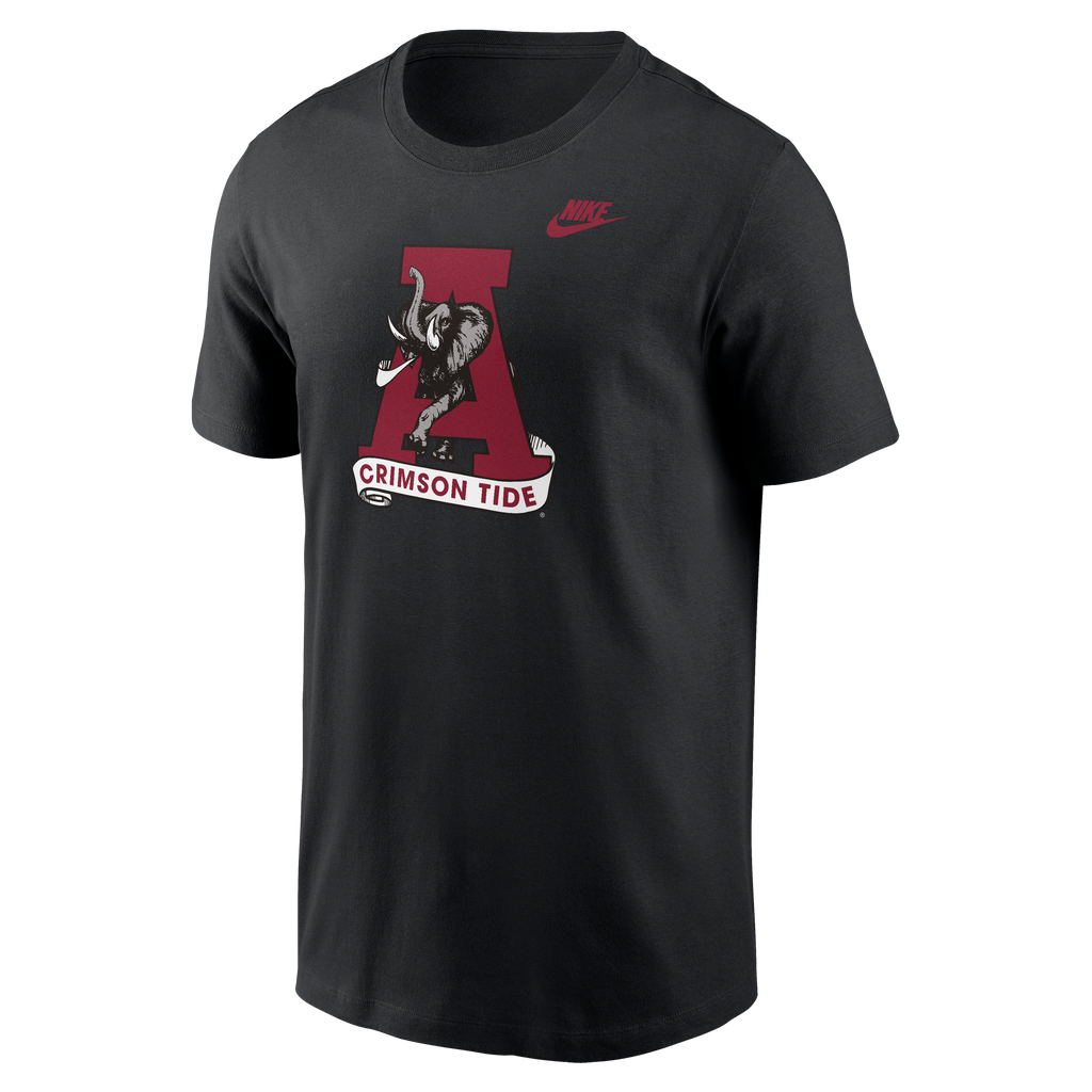 Alabama Crimson Tide Nike Black Legacy Alternate T-Shirt product image 2, provided for visual reference and product detail