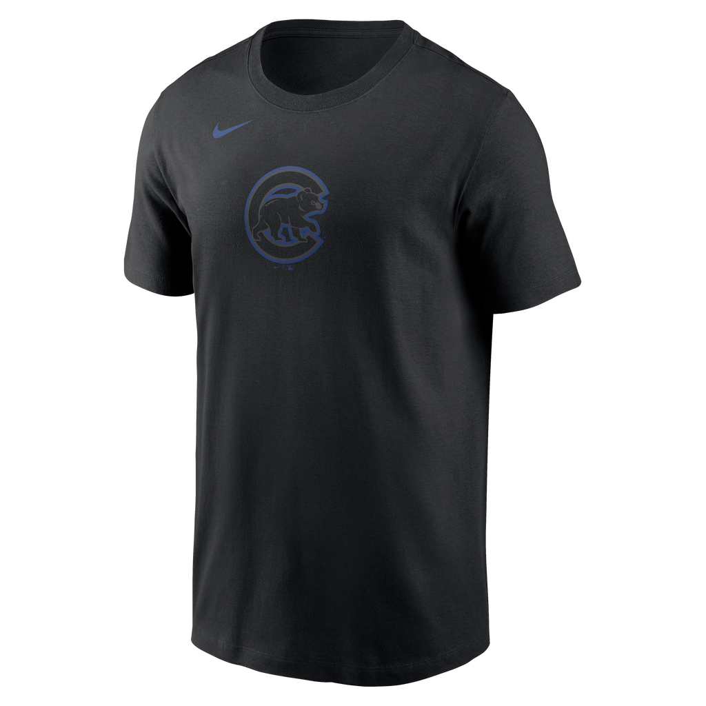 Chicago Cubs Nike Black Shoot For The Sky T-Shirt for Men product image 2, provided for visual reference and product detail