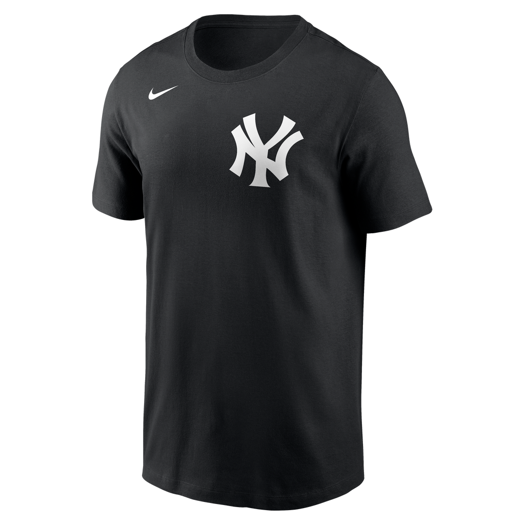 New York Yankees Nike Black Wordmark T-Shirt for Men product image 2, provided for visual reference and product detail review