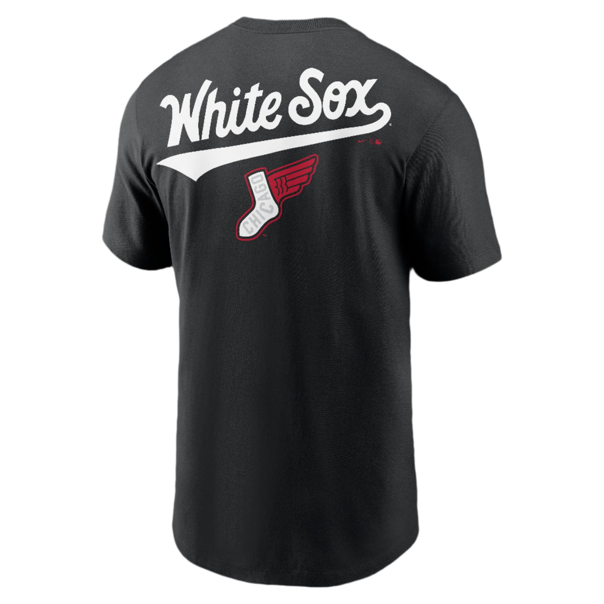Nike Men Chicago White Sox 2025 City Connect Black 2-Hit T-Shirt product image 3, provided for visual reference and product