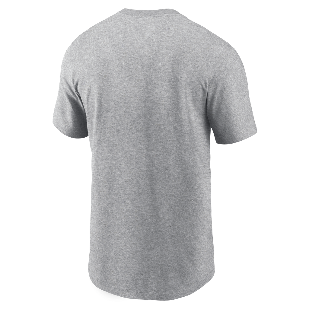 Chicago Cubs Nike Heather Gray Arched T-Shirt for Men product image 3, provided for visual reference and product detail