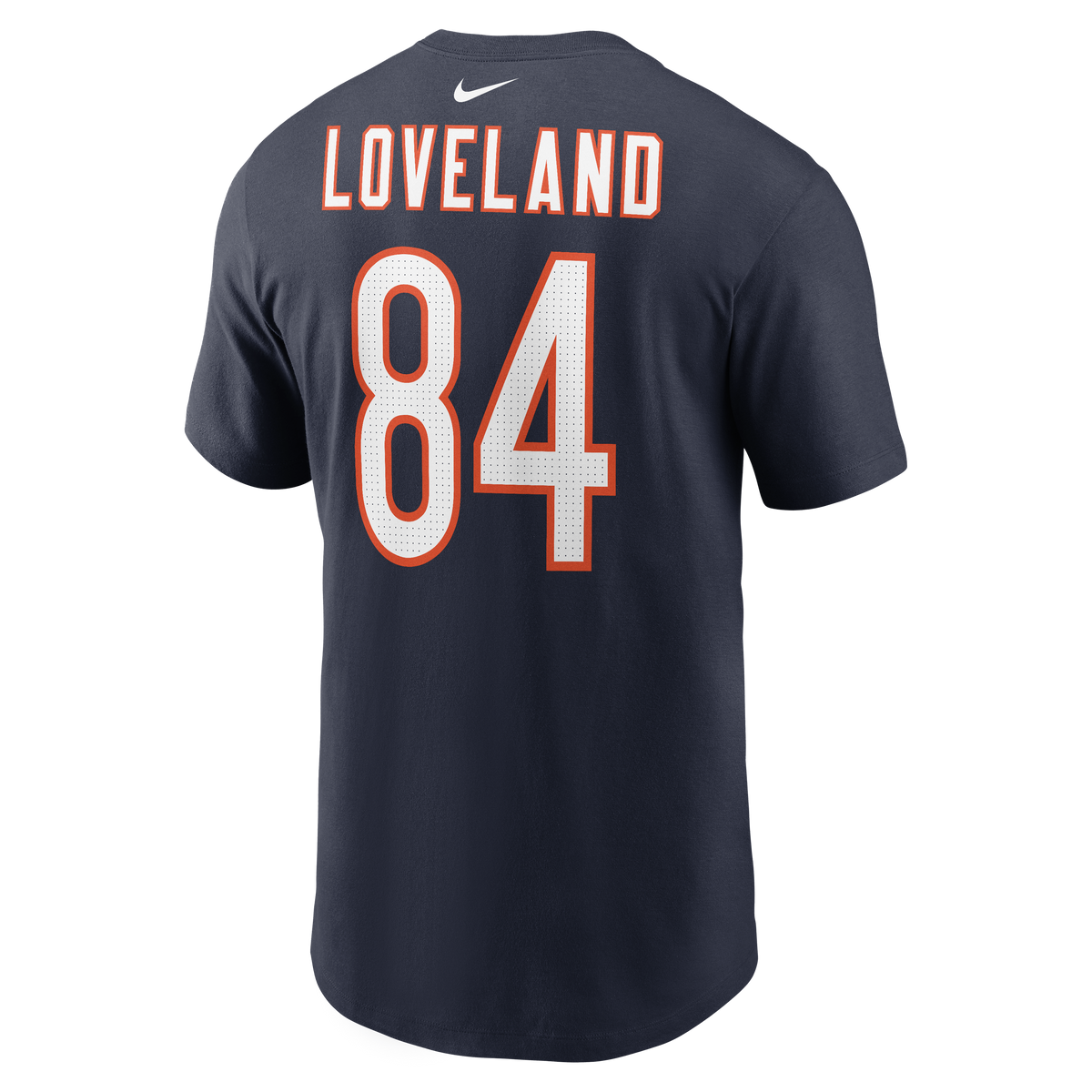 Nike Colston Loveland Navy Chicago Bears Name & Number T-Shirt for Men product image 3, provided for visual reference and